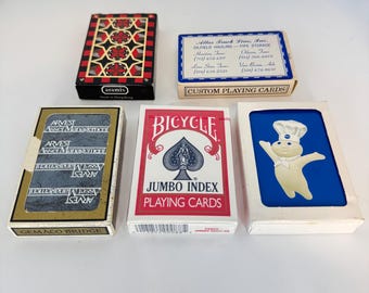 5 Sets of Collectible Advertising Playing Cards