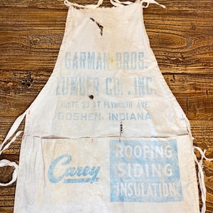 Vintage Lumber Yard Apron - Etsy