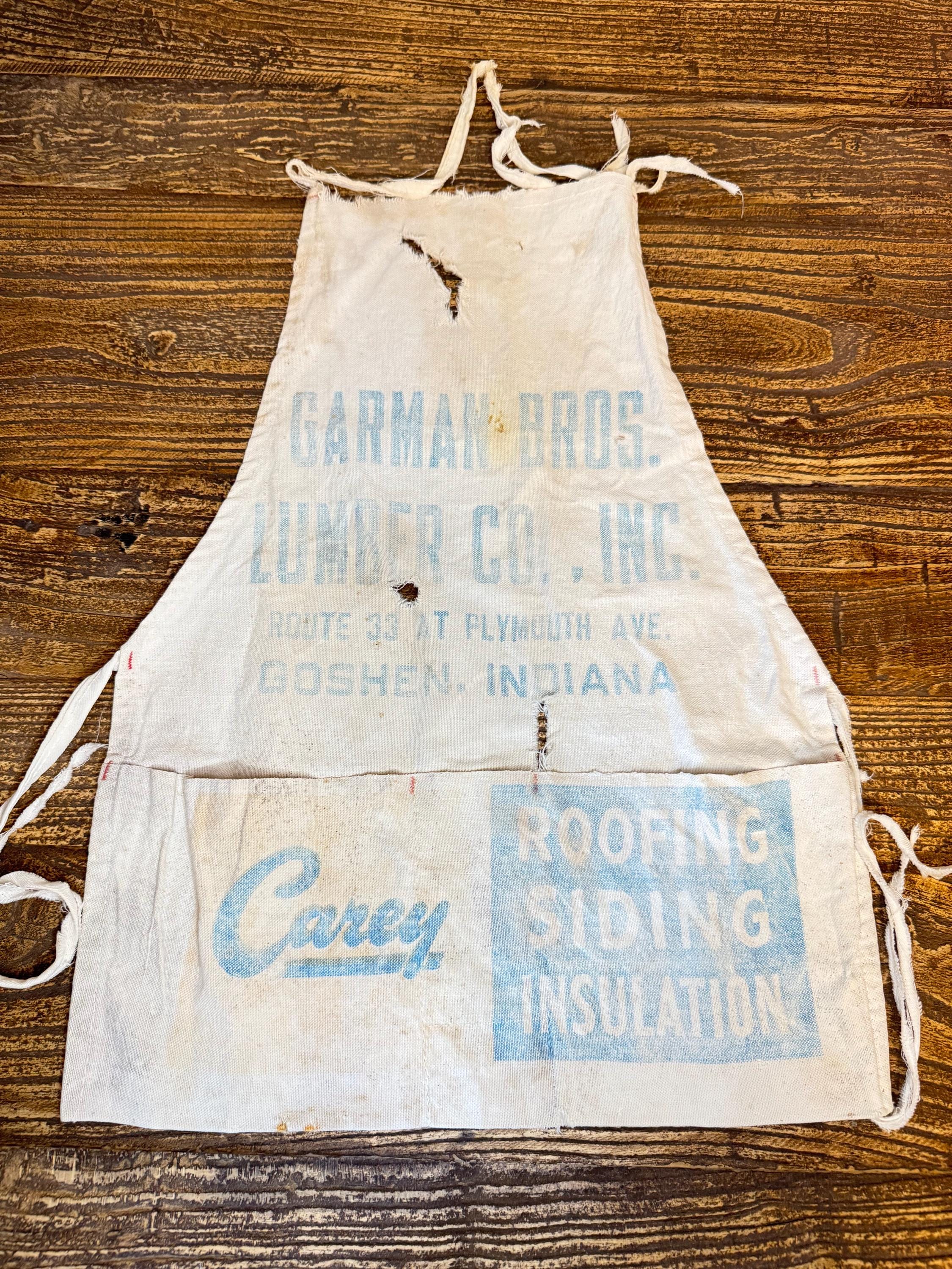 Vintage Lumber Yard Apron - Etsy