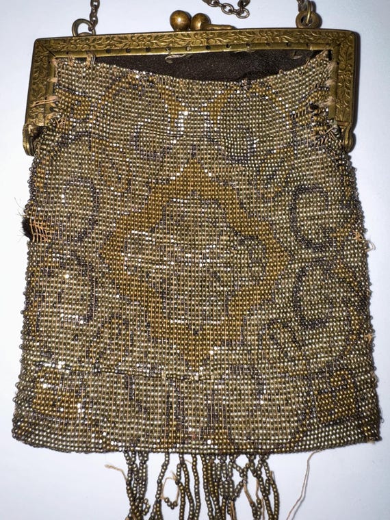 Antique Micro Beaded Purse - image 3