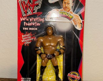 The Rock Action Figure WF Dwayne Johnson Jakks Pacific Toyfare 90s