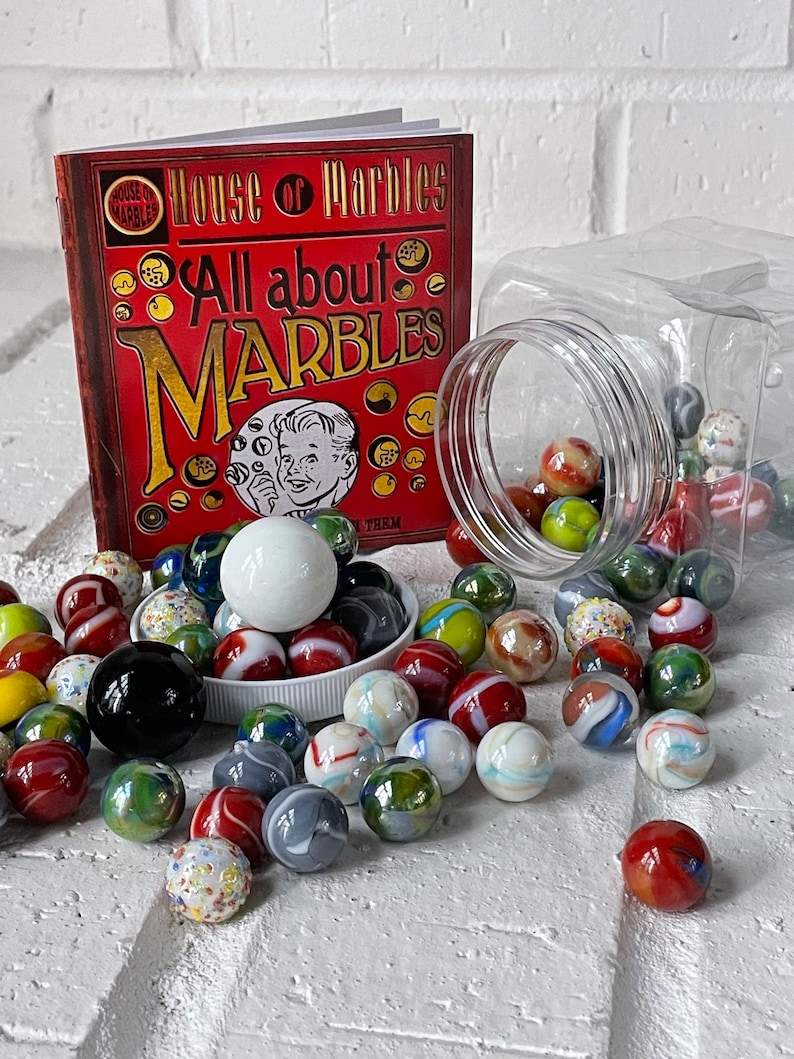 Mixed Marble Jar Etsy