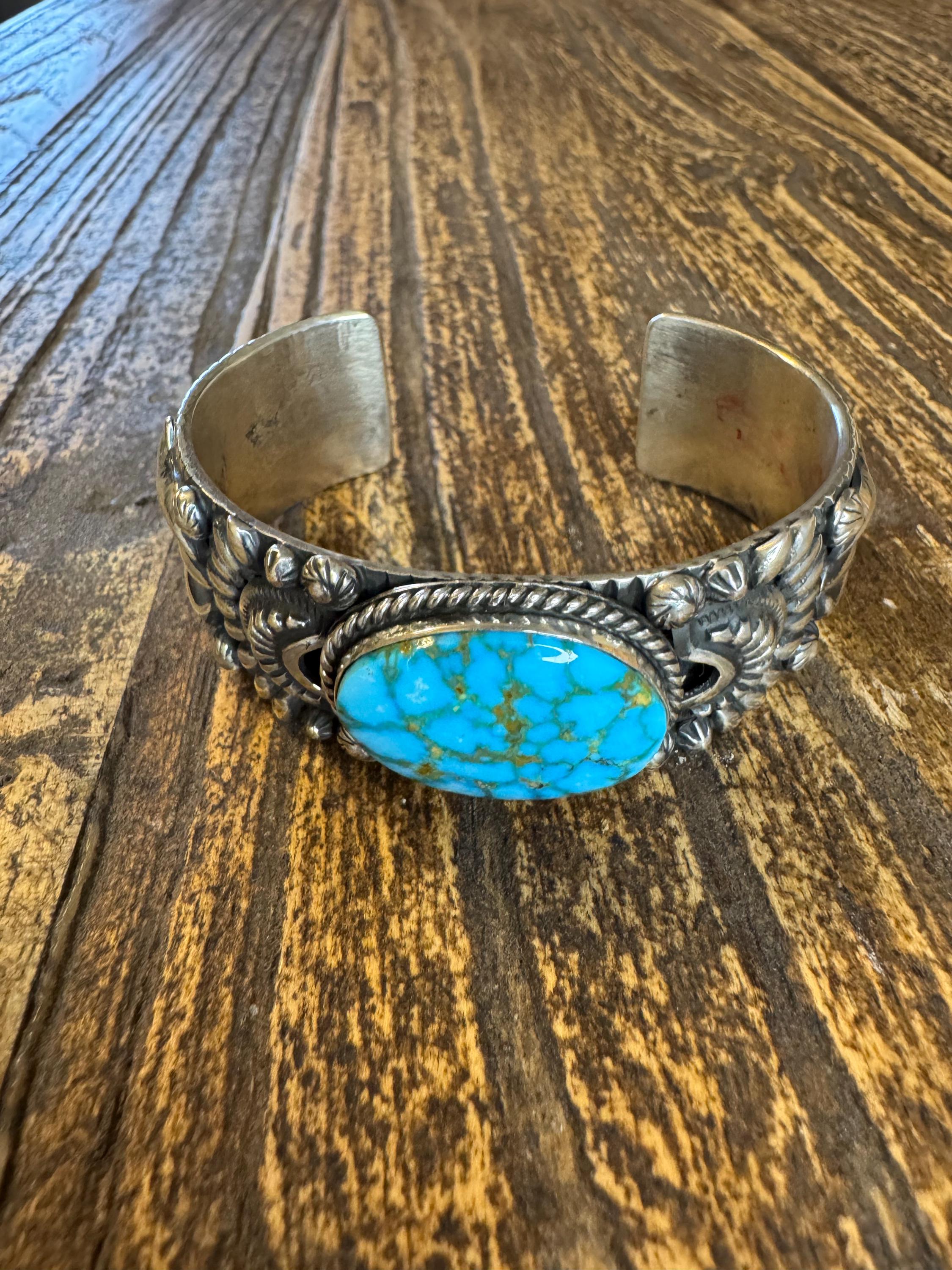 Darryl Becenti Turquoise/sterling Silver Bangle Bracelet - Etsy