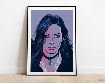 Yennefer of Vengerberg from The Witcher pop art inspired poster