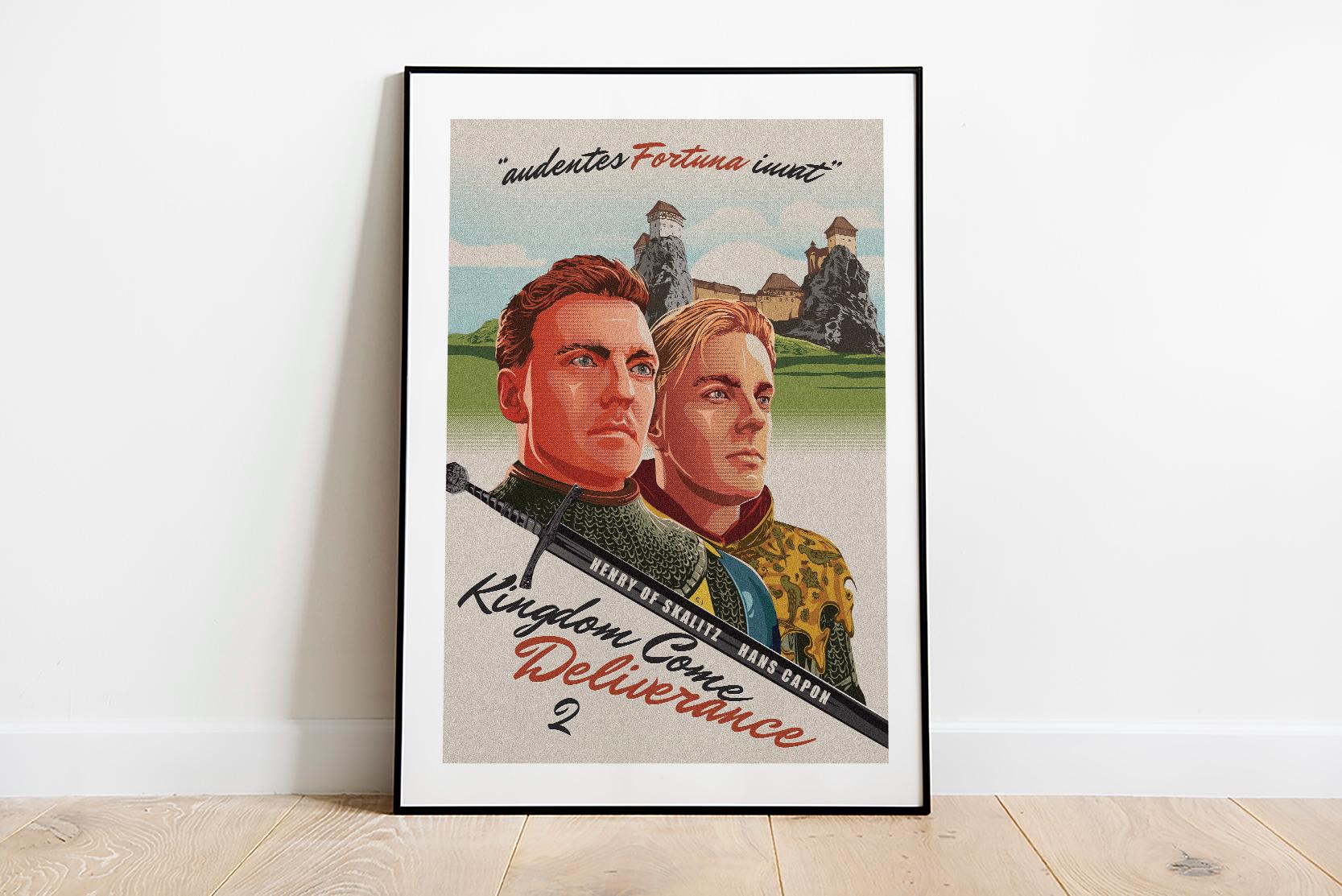 Henry of Skalitz and Hans Capon from Kingdom Come Deliverance 2 poster fine art print