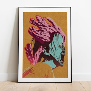 Stalker from The Last of Us Part I portrait  pop art inspired poster