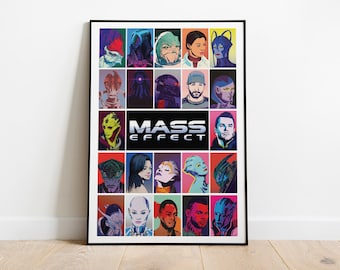 Mass Effect  pop art inspired poster