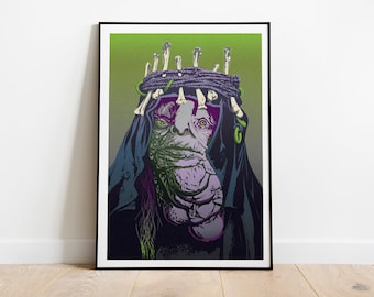 Salvatore Moreau portrait from Resident Evil pop art inspired poster