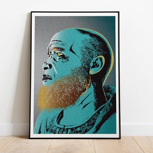 Brok portrait from God Of War pop art inspired poster