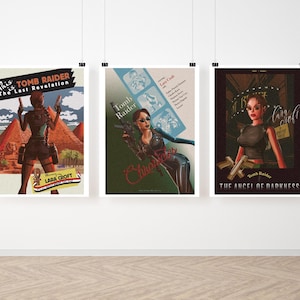 Lara Croft from Tomb Raider Remastered IV-VI bundle (3 poster)