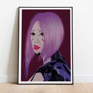 Songbird from Cyberpunk pop art portrait fine art print