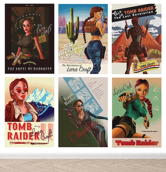 Lara Croft From Tomb Raider Remastered I-VI Bundle (6 Poster) - Etsy