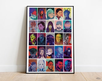 Mass Effect  pop art inspired poster