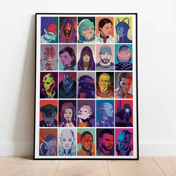 Mass Effect  pop art inspired poster