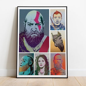 God Of War pop art inspired poster