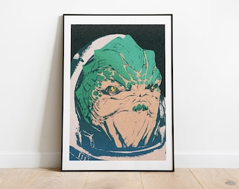Grunt portrait from Mass Effect pop art inspired poster