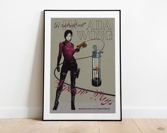 Ada Wong  from Resident Evil 4 remake Separate Ways  fine art print