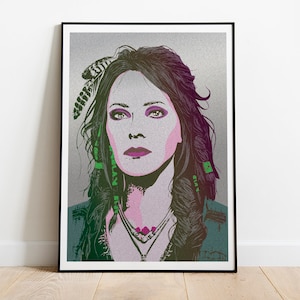 Freya Portrait von God Of War Pop Art inspiriertem Poster