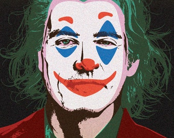 【りょ・新品 No 103】 ポップアート JOKER アーサー フレック アーサー・フレック役のホアキン・フェニックスとジョーカーのポップ