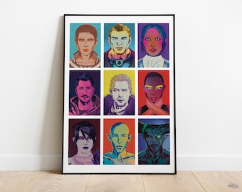 Dragon Age Inquisition Pop Art Portrait Poster