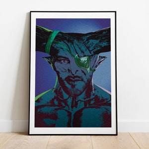 The Iron Bull portrait from Dragon Age pop art inspired poster