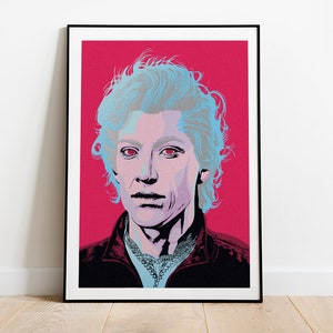 Astarion from Baldurs Gate 3 portrait pop art inspired poster