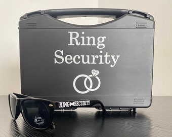 Ring Security Box, Ring Security Sunglasses, Page boy Glasses, Personalised wedding Security