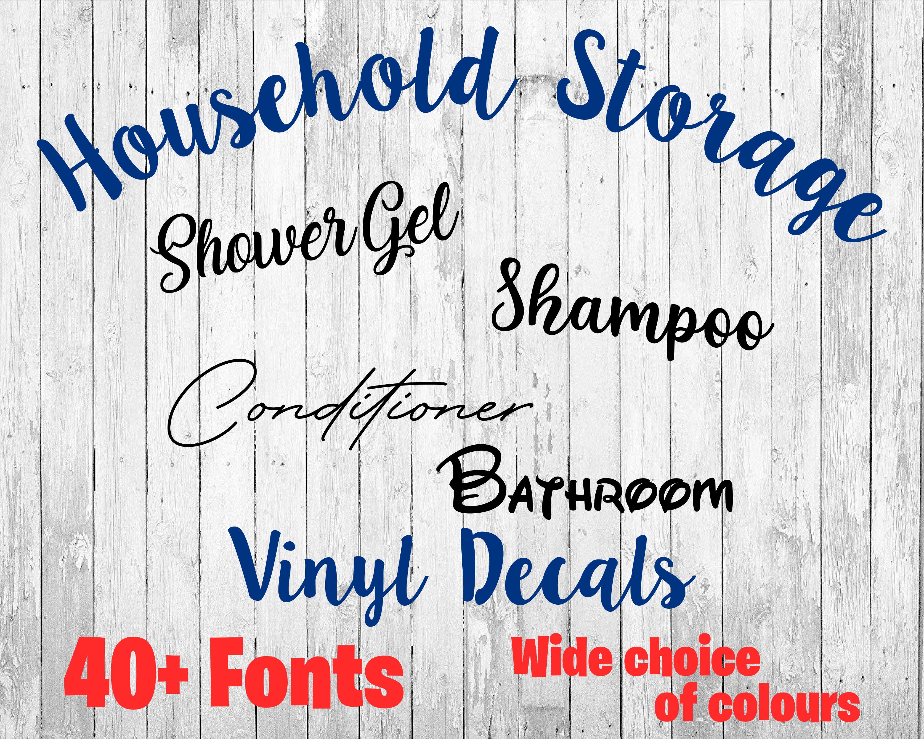 Vinyl decal, Storage Label sticker, Cleaning Decal, Cleaning Label, K…
