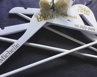 custom Hanger sticker hanger decal, hanger vinyl, maid of honour stickers, hanger decal, bride hanger vinyl