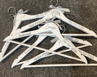 Custom Hanger Vinyl Decal, Bride, Bridesmaid, Maid of Honor
