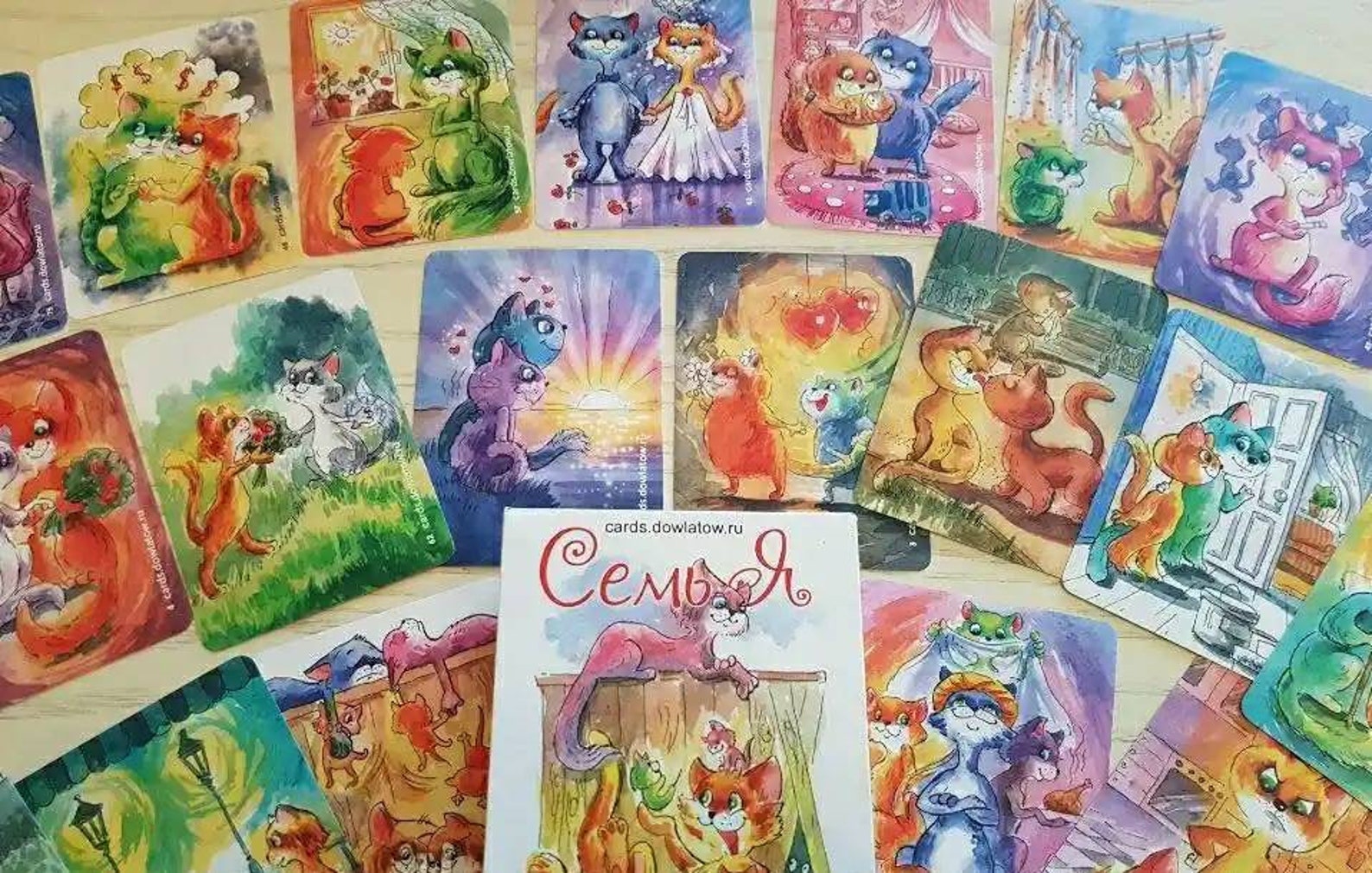Oracle FAMILY cats Metaphysical cards Cat's Family Oracle Etsy