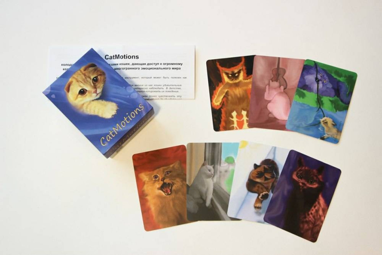 Oracle CATMOTIONS Metaphysical cards Cat Emotions Oracle cards Etsy