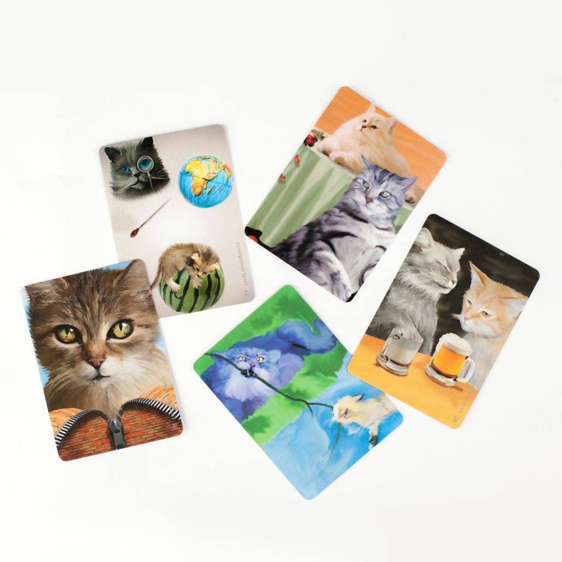 Oracle CATMOTIONS Metaphysical cards Cat Emotions Oracle cards Etsy
