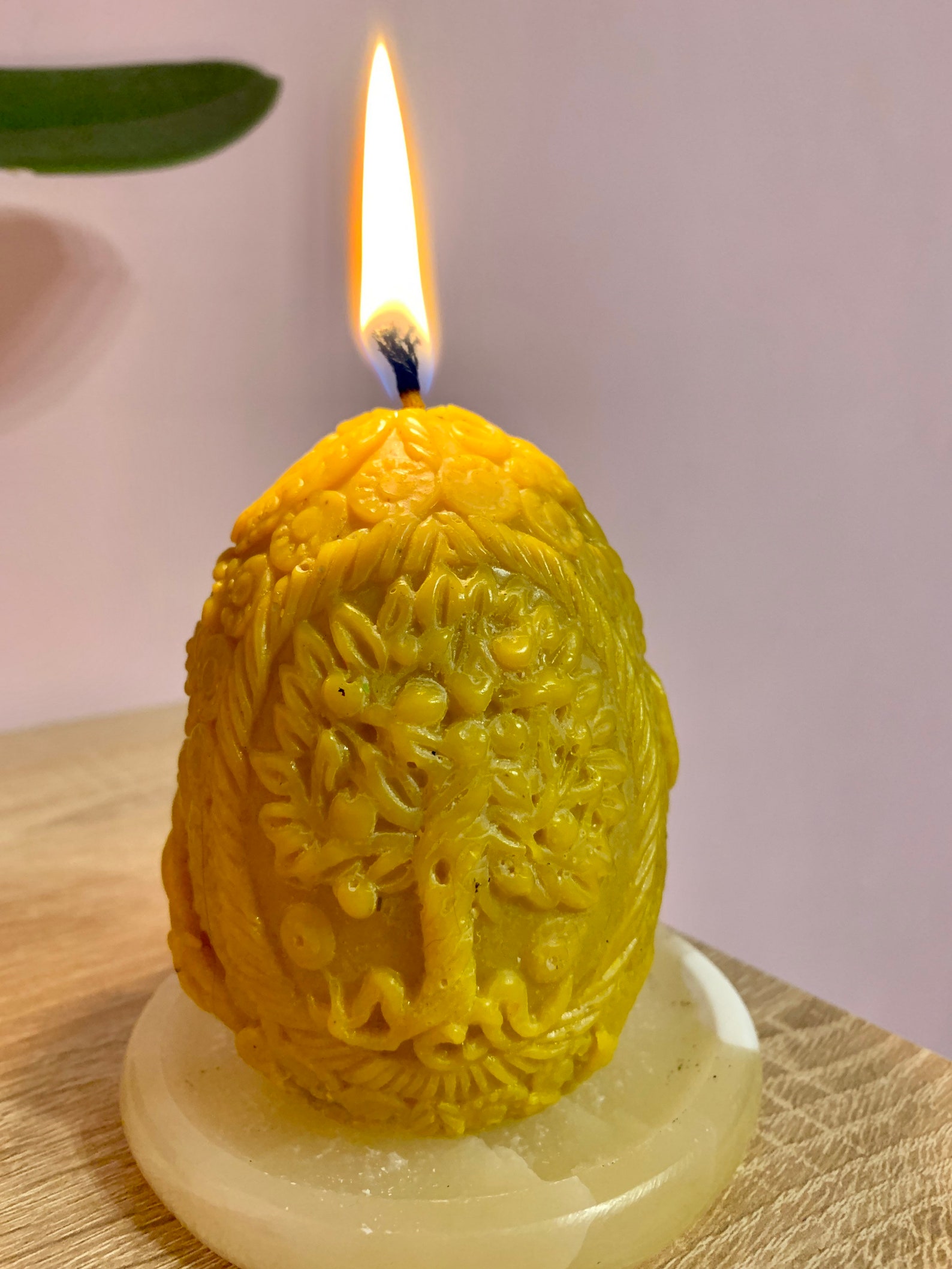 Yellow Magic Candle Tree of Life Handmade Candle Magic Tree of Etsy