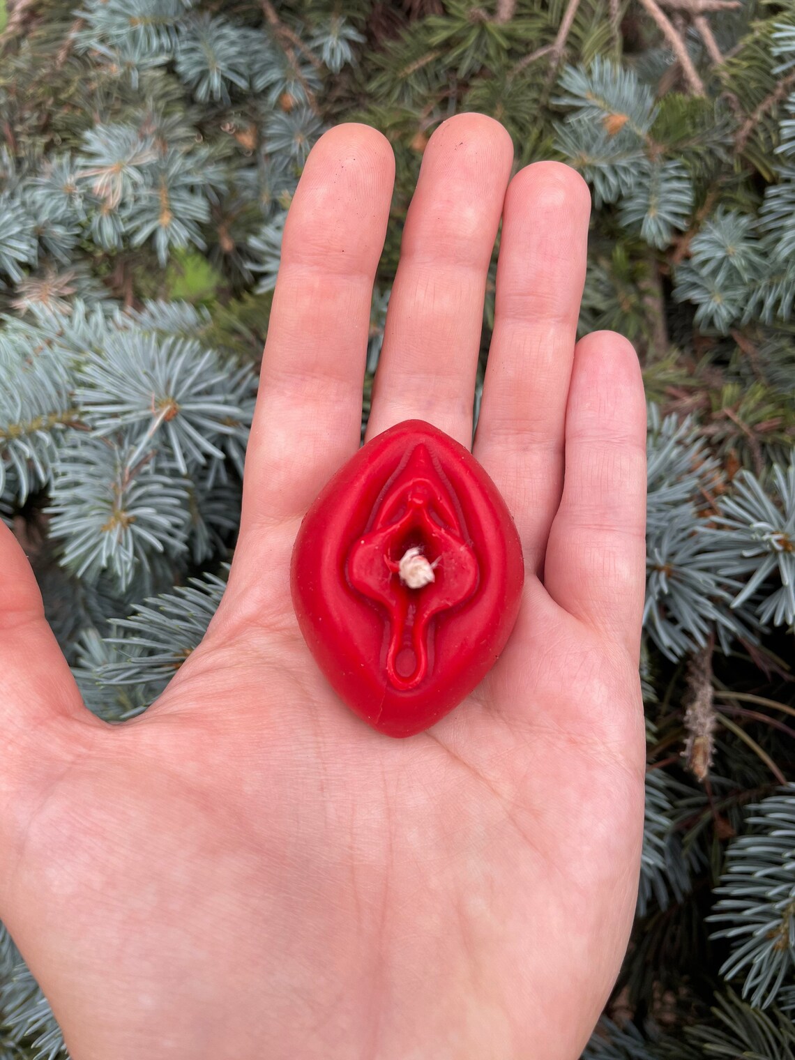 Red Womb Vagina Pussy Candle Re