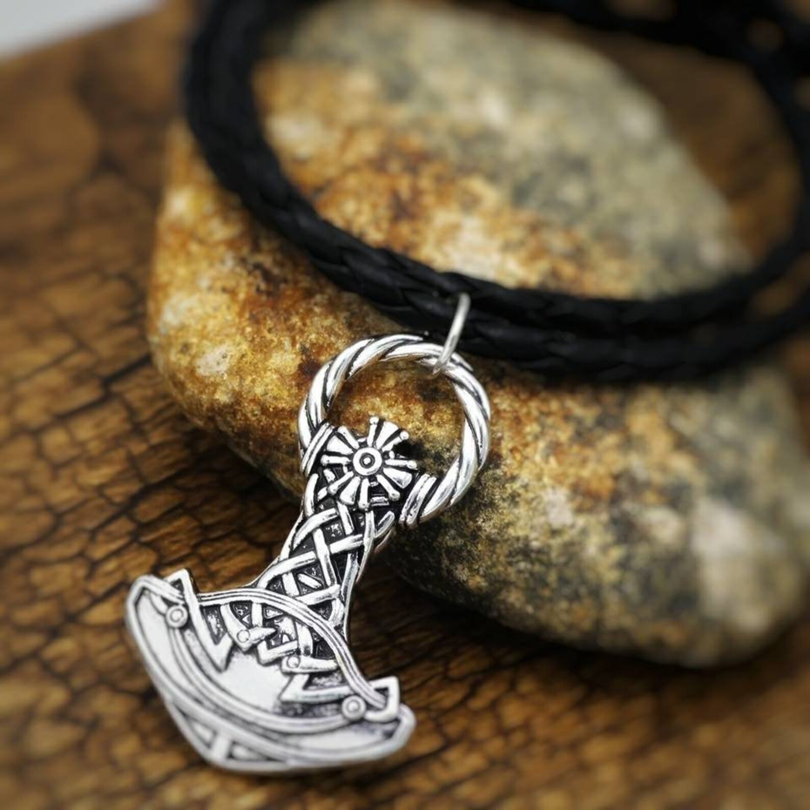 Heavy Thor's Hammer Sterling Silver Mjolnir Real Silver Etsy