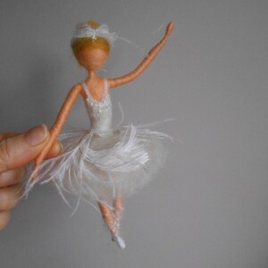 Needle Felted Ballerina Dolls: Swan Lake Inspired Art Decor - Etsy