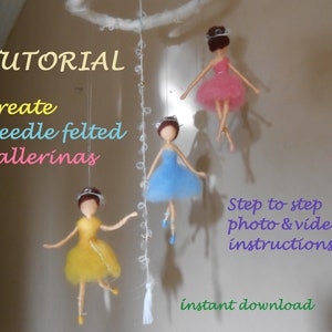 Needle Felted Ballerina DIY Tutorial: Waldorf Inspired (PDF Pattern)
