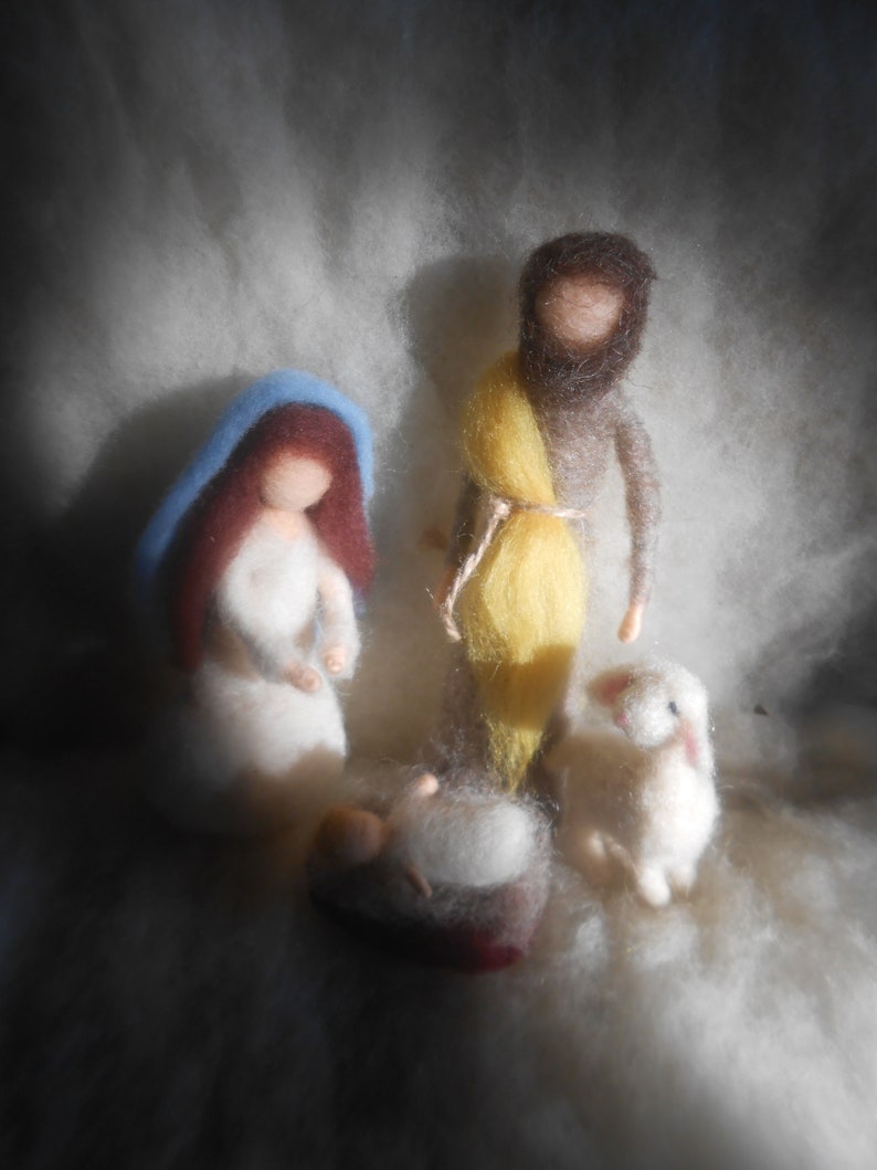 Needle Felt Kit and Tutorial for Creating a Nativity Scene Etsy