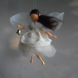 Angel - fairy art doll, needle felted figurine, Waldorf inspired, housewarming miniature decor