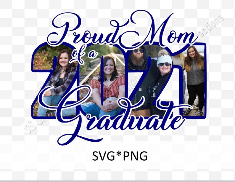 Download Proud Mom of a 2021 Graduate SVG/PNG | Etsy