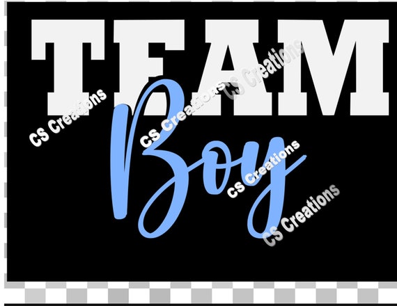 Download Team Boy Gender Reveal SVG/PNG | Etsy
