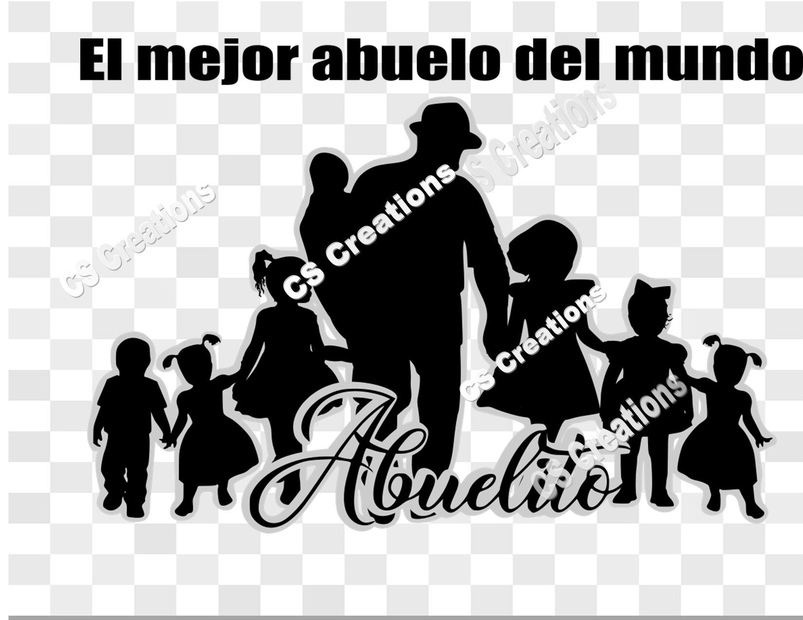 Abuelito El mejor abuelo del mundo SVG/PNG/PDF - Etsy España