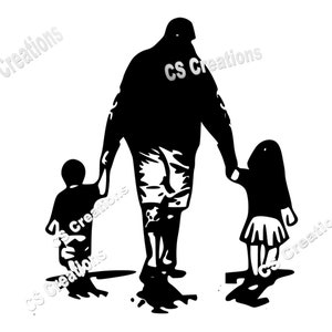 Tel père tel fils telle fille silhouette SVG/PNG/PDF