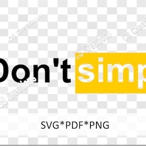 Don&#39;t Simp SVG/PNG/PDF