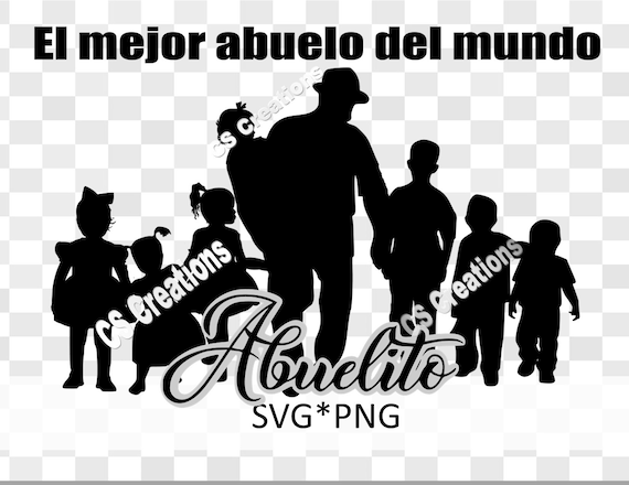 Abuelito El mejor abuelo del mundo SVG/PNG | Etsy