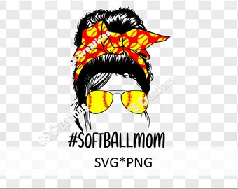 Softball Mom SVG/PNG #softballmom