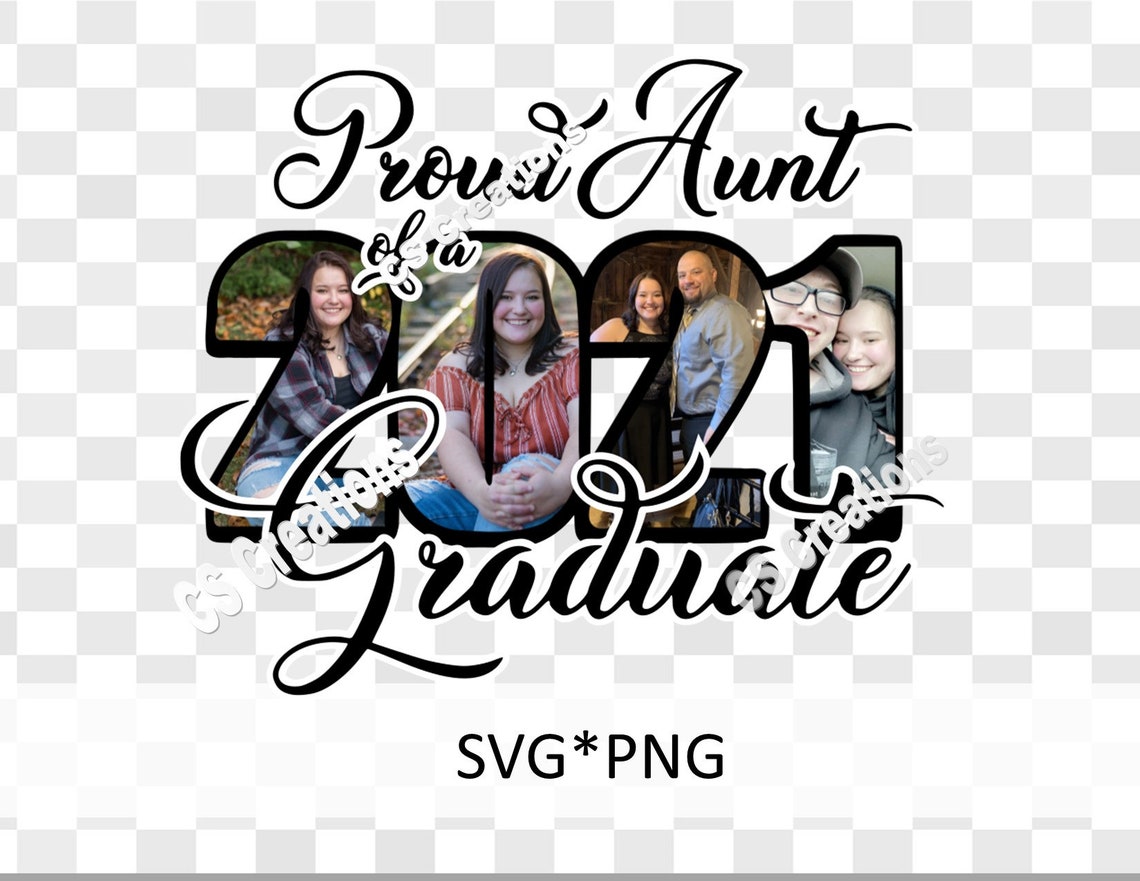 Download Proud Aunt of a 2021 Graduate SVG/PNG | Etsy