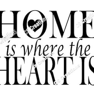 El hogar es donde el corazón es SVG/PNG