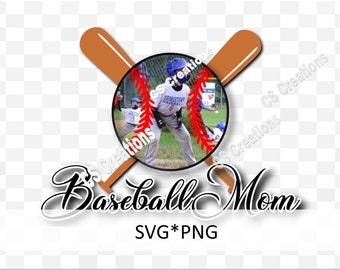 Baseball Mom | Photo | Custom | SVG/PNG | Sublimation | Senior 2022